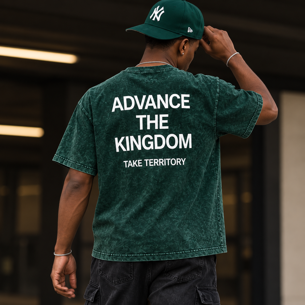 Advance The Kingdom Unisex Mineral Wash Boxy T-Shirt