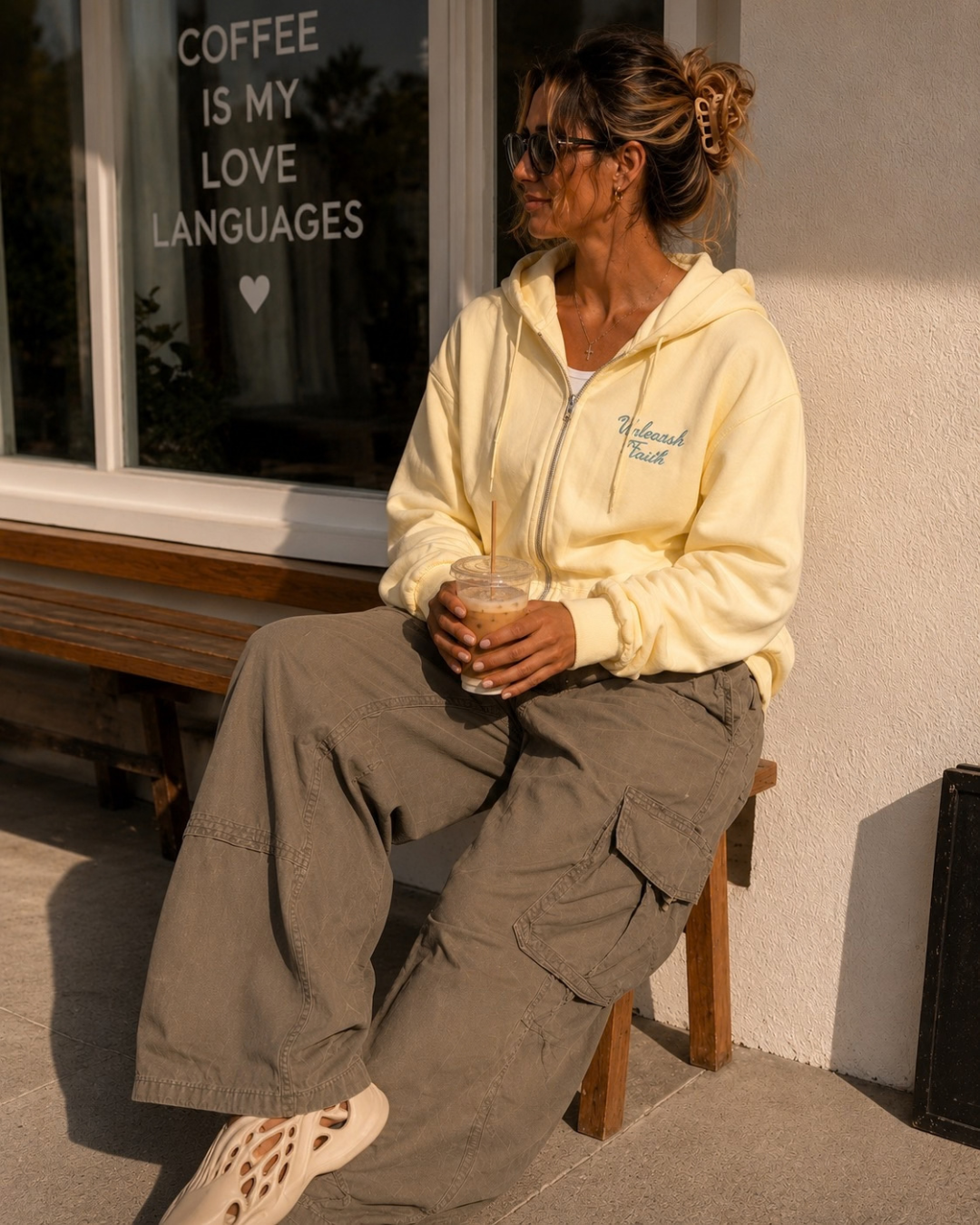 Sabbath State of Mind Zip Hoodie – Butter Yellow