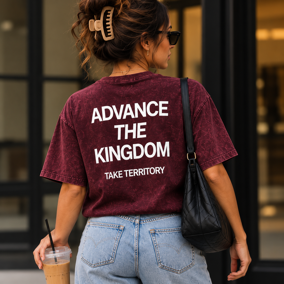Advance The Kingdom Unisex Mineral Wash Boxy T-Shirt