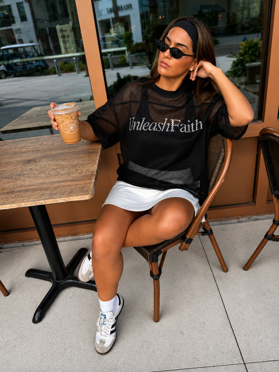 Unleash Faith See-through Boxy Net Jersey