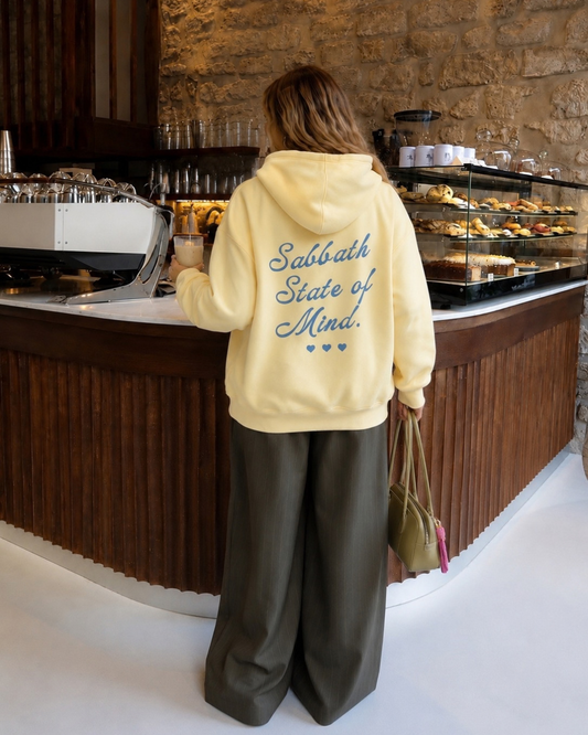 Sabbath State of Mind Zip Hoodie – Butter Yellow